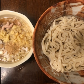 手打ちの肉汁うどん。No.481